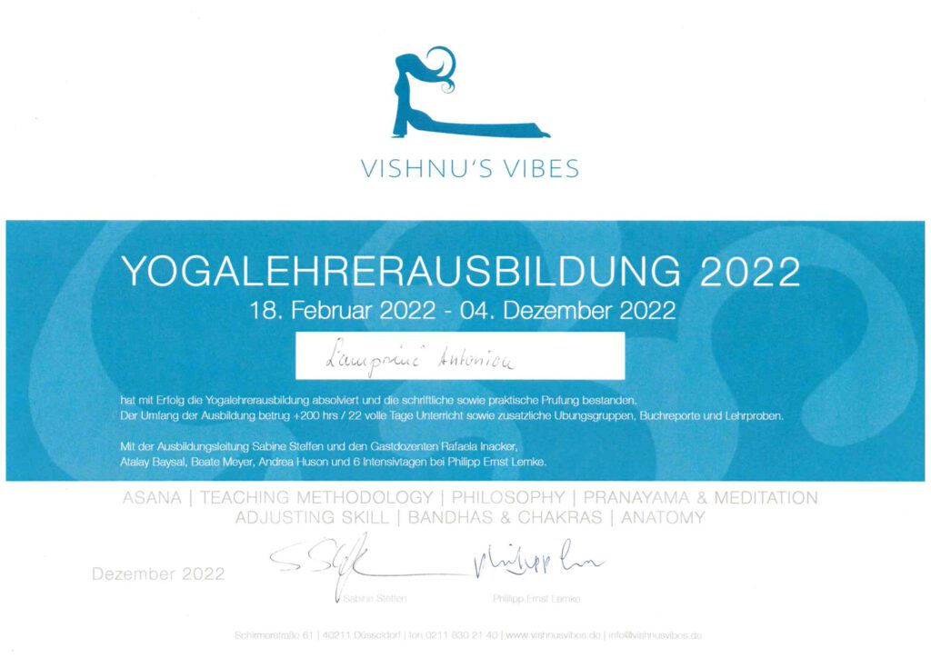 Yogaausbildung